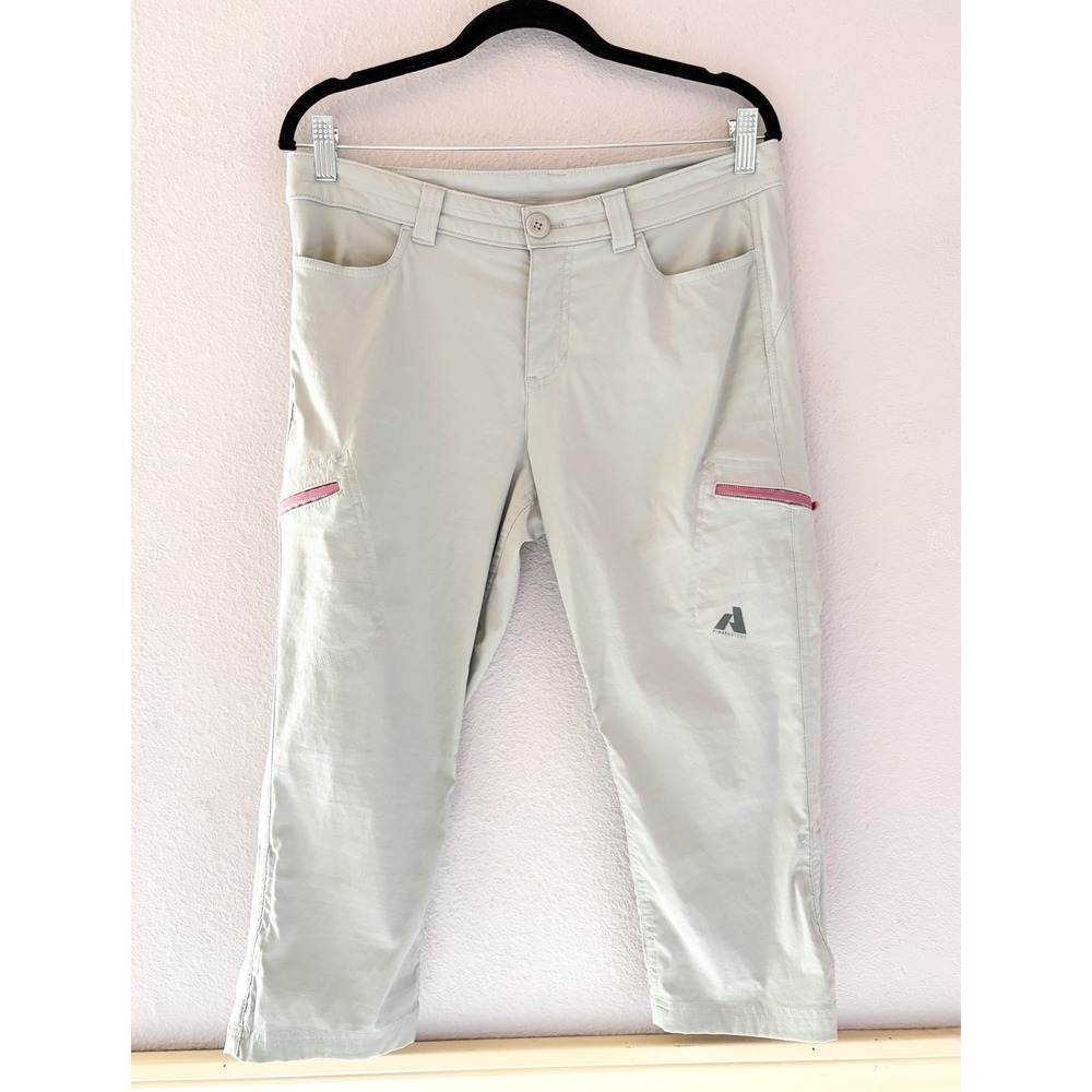 Eddie Bauer First Ascent Guide Pro Capris 8 Gray Hiking Outdoor Pants Gorpcore